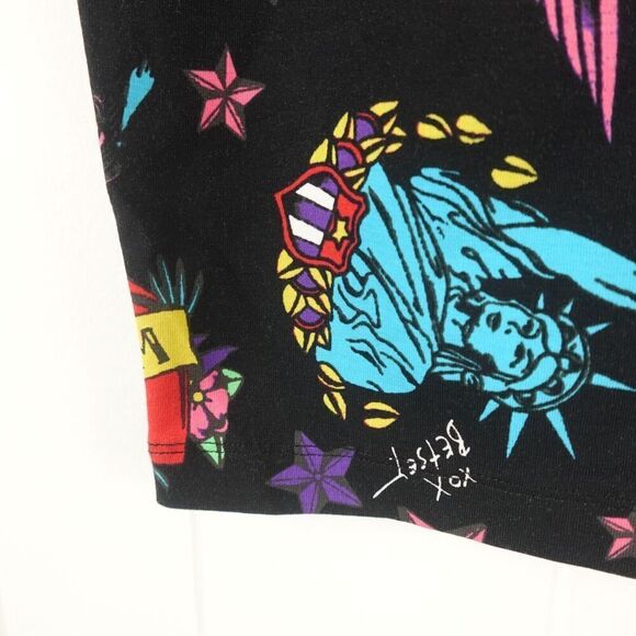 Betsey Johnson Womens Tatoo Print Skirt Large - Picture 6 of 11